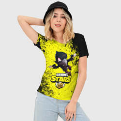 Женская футболка 3D Slim Brawl Stars crow - фото 2