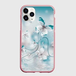 Чехол для iPhone 11 Pro Max матовый Бабочки