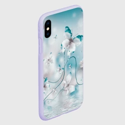 Чехол для iPhone XS Max матовый Бабочки - фото 2