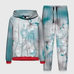 Мужской костюм с толстовкой 3D Бабочки