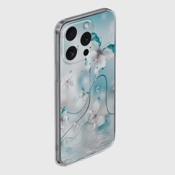 Чехол для iPhone 15 Pro Max силиконовый с защитой камеры Бабочки - фото 2