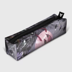 Пенал школьный 3D Ноль два арт серый