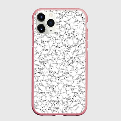 Чехол для iPhone 11 Pro Max матовый Белые мыши