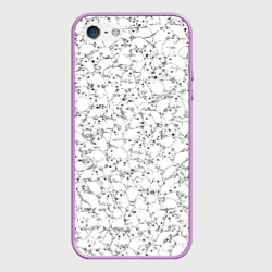Чехол для iPhone 5/5S матовый Белые мыши