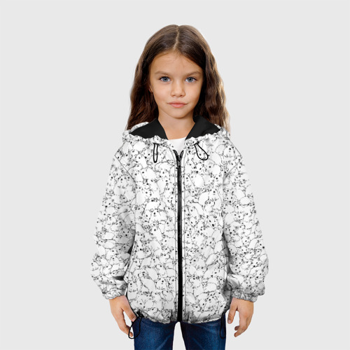Детская куртка 3D Белые мыши	, цвет черный - фото 4