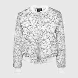 Женский бомбер 3D Белые мыши