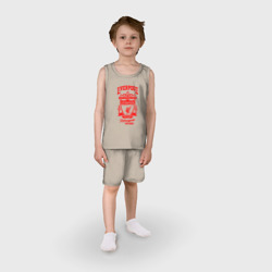 Детская пижама с шортами хлопок Liverpool на спине - фото 2