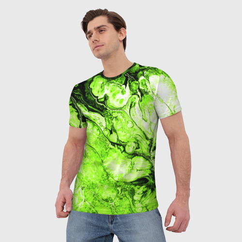 Мужская футболка 3D Токсичные краски, цвет 3D печать - фото 3