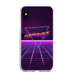 Чехол для iPhone XS Max матовый Synthwave Retrowave