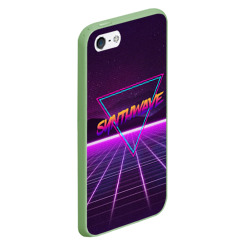 Чехол для iPhone 5/5S матовый Synthwave Retrowave - фото 2