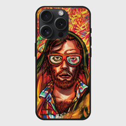 Чехол силиконовый для Apple iPhone 15 Pro матовый Hotline Miami 2: Wrong Number