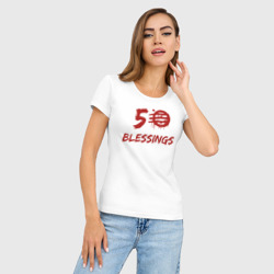 Женская футболка хлопок Slim 50 Blessings - фото 2