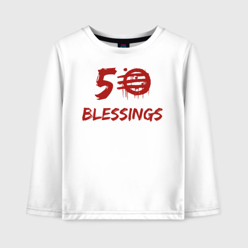 Детский лонгслив хлопок 50 Blessings, цвет белый