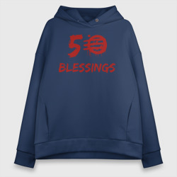 Женское худи Oversize хлопок 50 Blessings