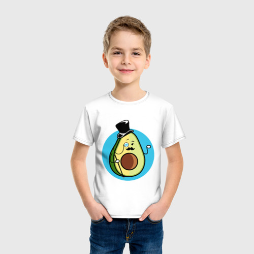 Детская футболка хлопок Mr. Avocado, цвет белый - фото 3