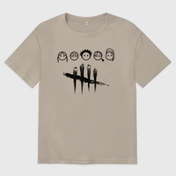 Женская футболка хлопок Oversize Dead by Daylight