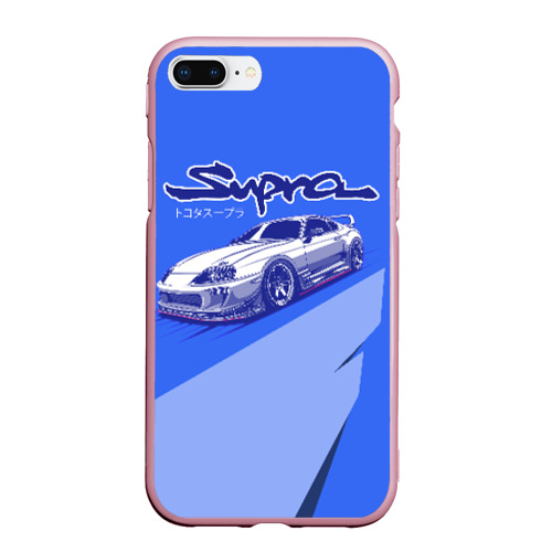 Чехол для iPhone 7Plus/8 Plus матовый Supra, цвет розовый