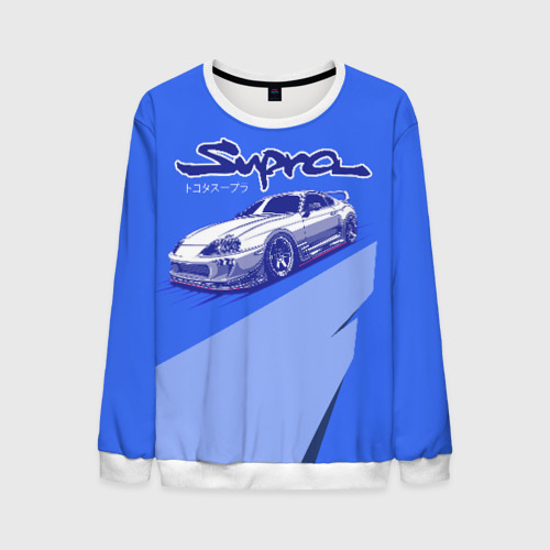 Мужской свитшот 3D Supra, цвет белый