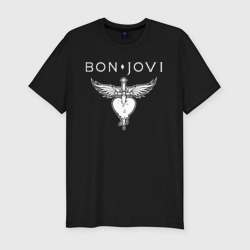 Мужская футболка хлопок Slim Bon Jovi