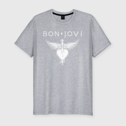 Мужская футболка хлопок Slim Bon Jovi