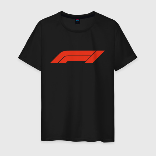 Мужская футболка хлопок Formula 1, цвет черный