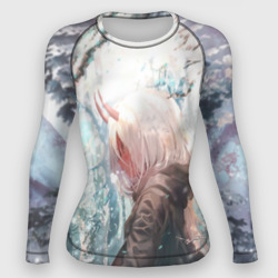 Женский рашгард 3D Ноль два лес