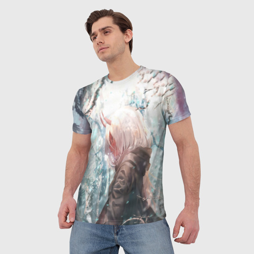 Мужская футболка 3D ноль два лес, цвет 3D печать - фото 3