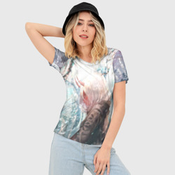 Женская футболка 3D Slim Ноль два лес - фото 2