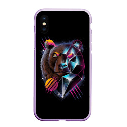 Чехол для iPhone XS Max матовый Retro cyber bear