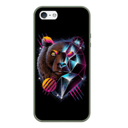 Чехол для iPhone 5/5S матовый Retro cyber bear