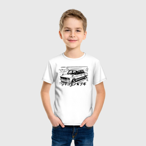 Детская футболка хлопок Bosozoku Taz, цвет белый - фото 3