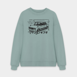 Мужской свитшот oversize без начеса хлопок Bosozoku Taz