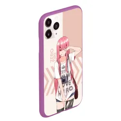 Чехол для iPhone 11 Pro Max матовый Darling in the Franxx Zero Two - фото 2