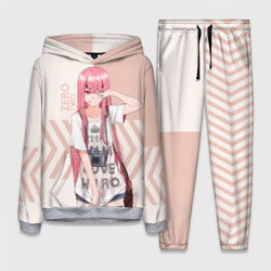 Женский костюм с толстовкой 3D Darling in the Franxx Zero Two