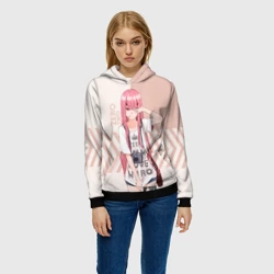 Женская толстовка 3D Darling in the Franxx Zero Two - фото 2