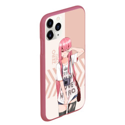 Чехол для iPhone 11 Pro Max матовый Darling in the Franxx Zero Two - фото 2