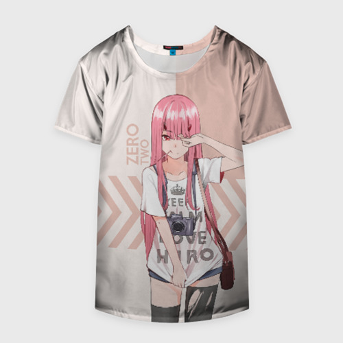 Накидка на куртку 3D Darling in the Franxx Zero Two, цвет 3D печать - фото 4