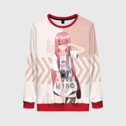 Женский свитшот 3D Darling in the Franxx Zero Two