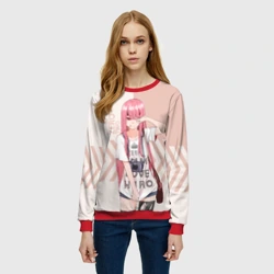 Женский свитшот 3D Darling in the Franxx Zero Two - фото 2