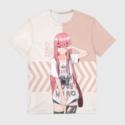 Мужская футболка 3D Darling in the Franxx Zero Two