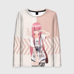 Женский лонгслив 3D Darling in the Franxx Zero Two