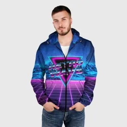 Мужская ветровка 3D Synthwave Retrowave - фото 2