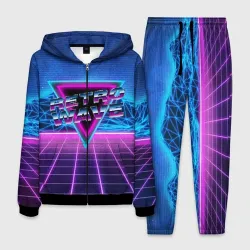 Мужской костюм 3D Synthwave Retrowave