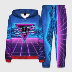 Мужской костюм 3D Synthwave Retrowave