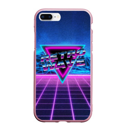 Чехол для iPhone 7Plus/8 Plus матовый Synthwave Retrowave