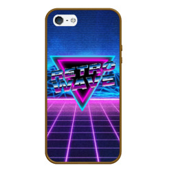 Чехол для iPhone 5/5S матовый Synthwave Retrowave