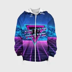 Детская куртка 3D Synthwave Retrowave