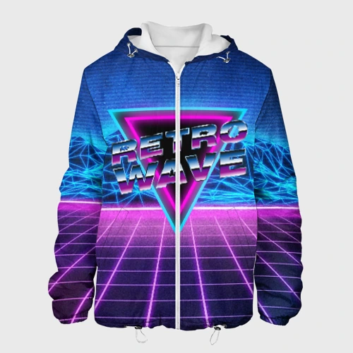 Мужская куртка 3D Synthwave Retrowave