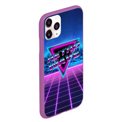 Чехол для iPhone 11 Pro Max матовый Synthwave Retrowave - фото 2