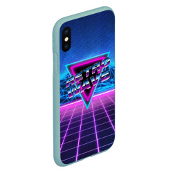 Чехол для iPhone XS Max матовый Synthwave Retrowave - фото 2